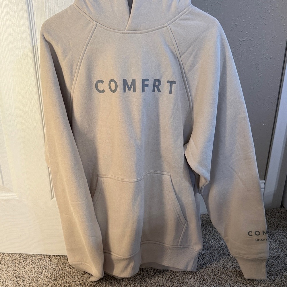 Unisex Cream Hoodie Sweater